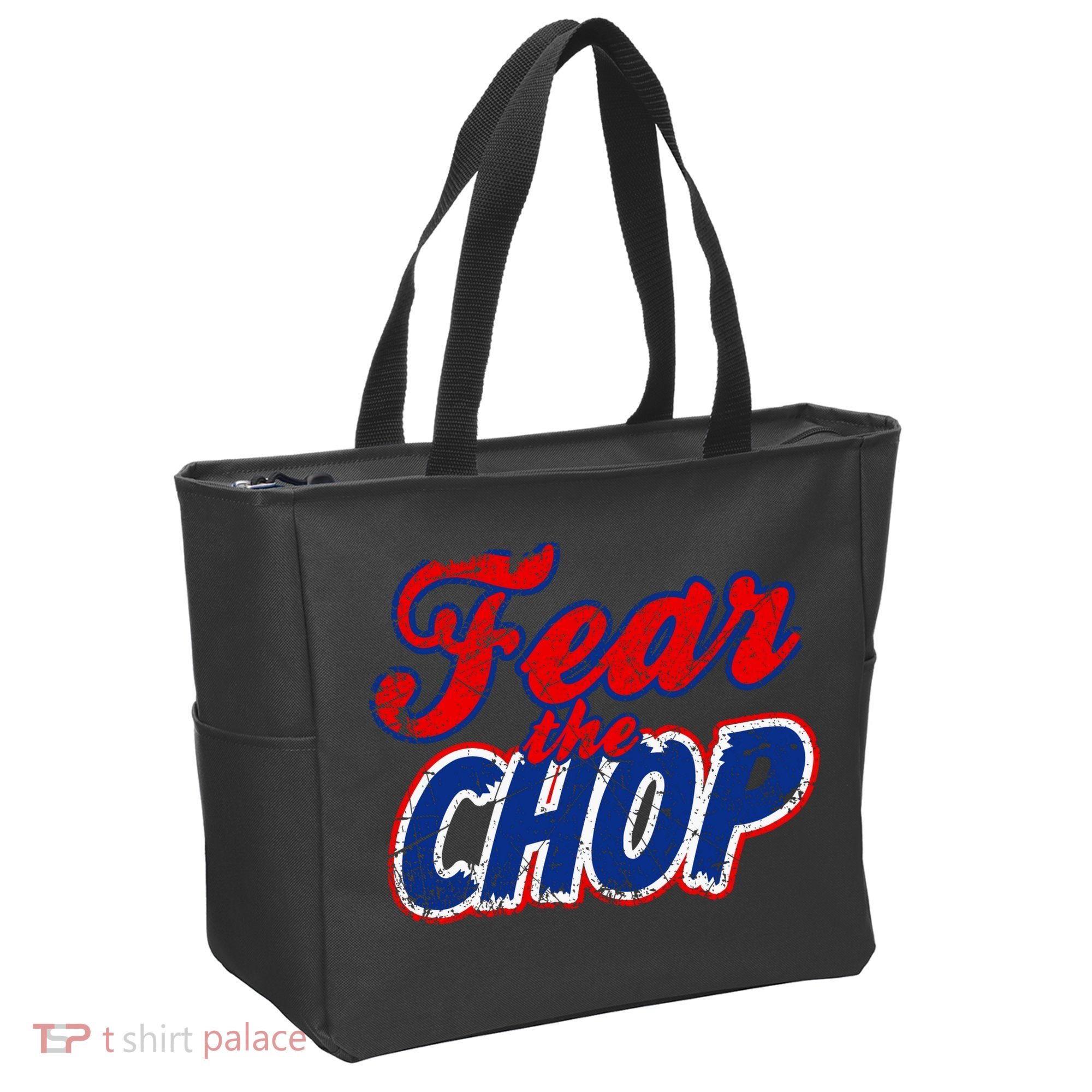 Fear The Chop Legendary Atlanta Baseball TShirt Tote Bag