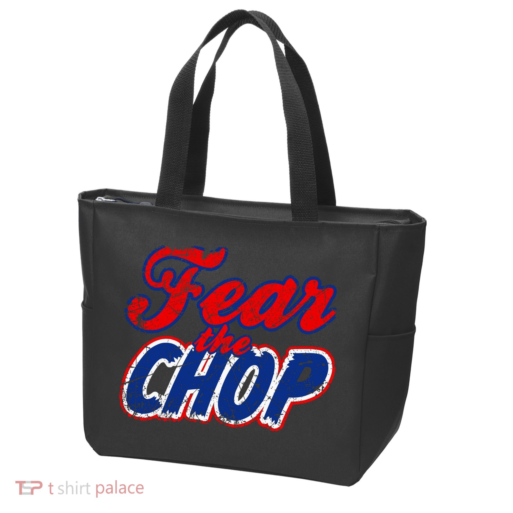 Fear The Chop Legendary Atlanta Baseball TShirt Tote Bag