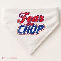 Fear The Chop Legendary Atlanta Baseball TShirt USA-Made Doggie Bandana thumb 0