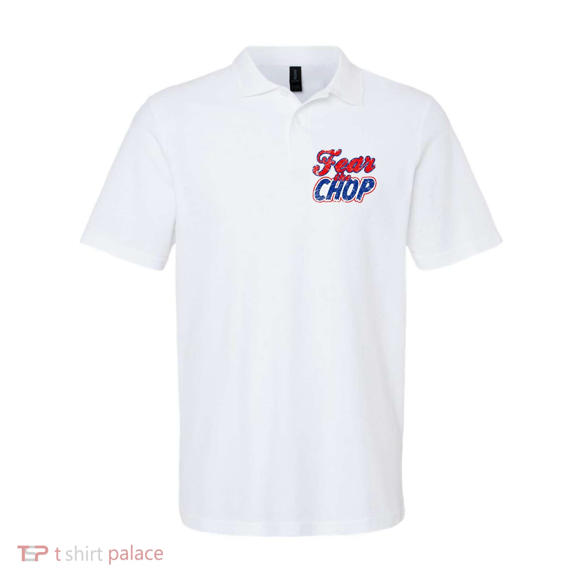Fear The Chop Legendary Atlanta Baseball TShirt Polo