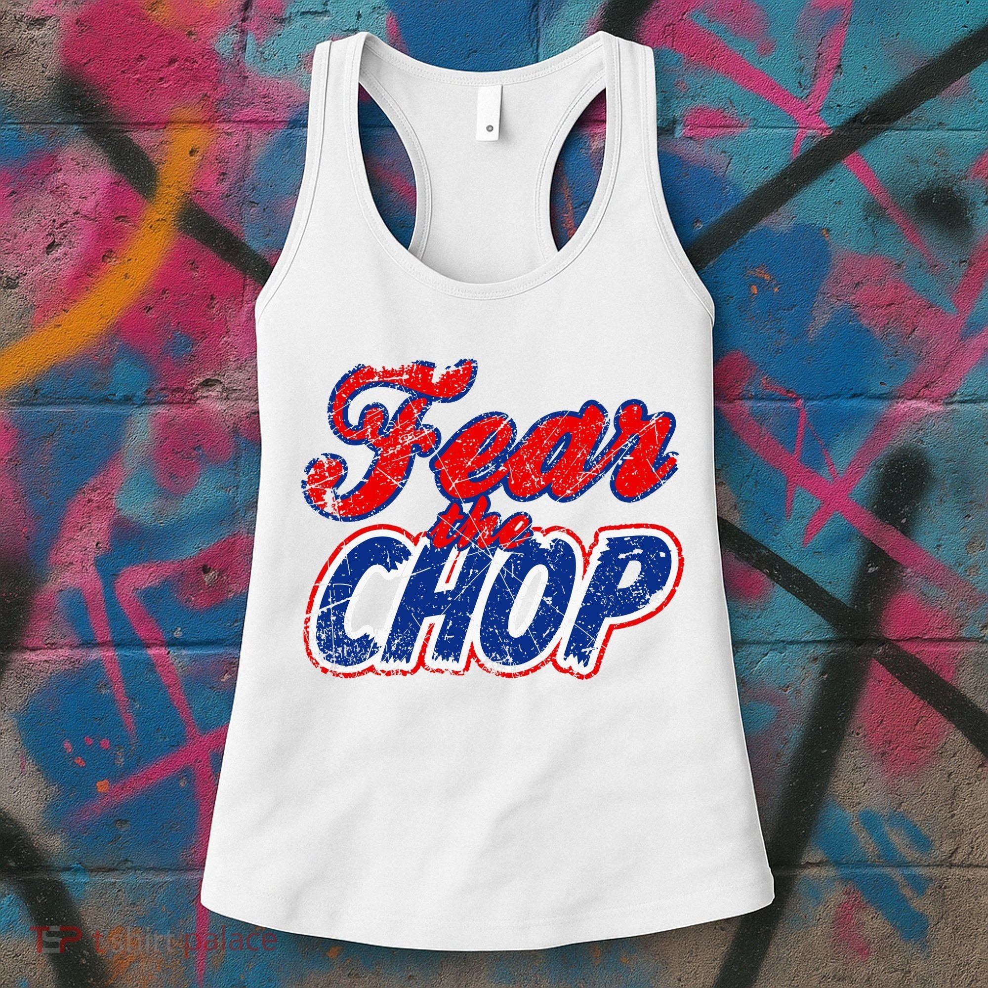 Fear The Chop Legendary Atlanta Baseball TShirt Women's Tank Top