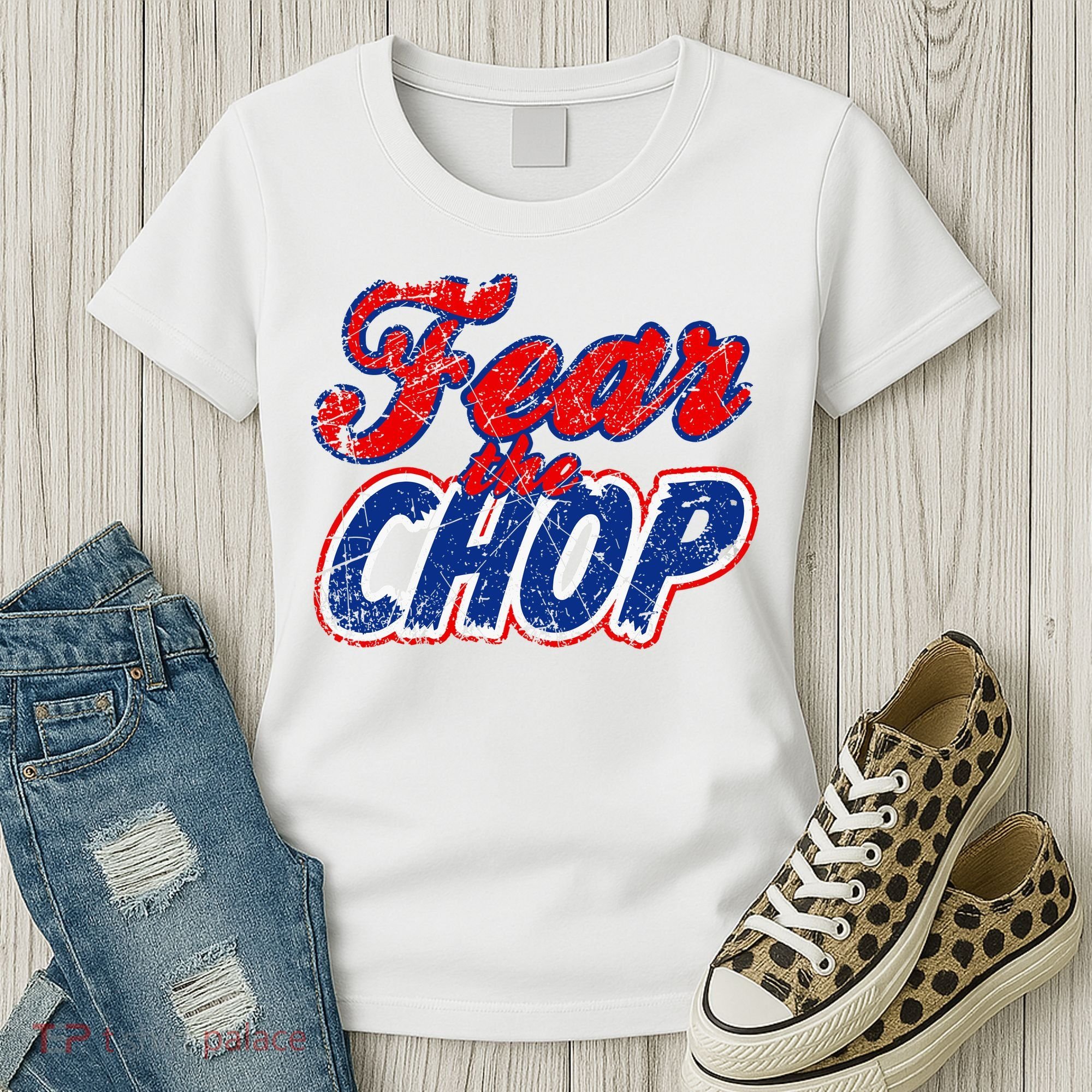 Fear The Chop Legendary Atlanta Baseball TShirt Women's T-Shirt