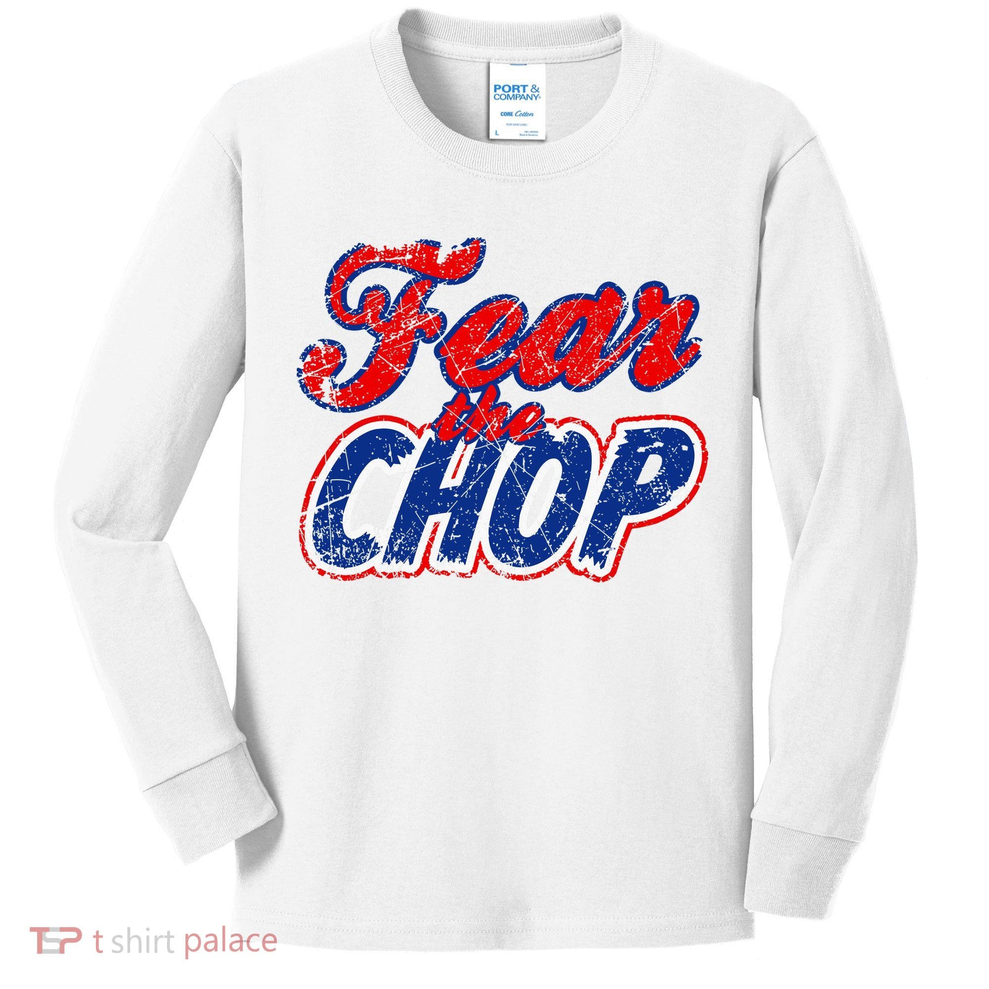 Fear The Chop Legendary Atlanta Baseball TShirt Kids Long Sleeve Shirt