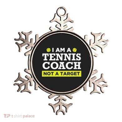 Funny Tennis Coach Gift Not A Target TShirt Ornament