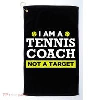 Funny Tennis Coach Gift Not A Target TShirt Golf Towel thumb 0