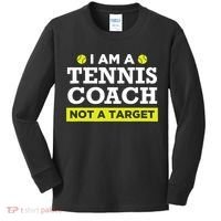 Funny Tennis Coach Gift Not A Target TShirt Kids Long Sleeve Shirt thumb 0