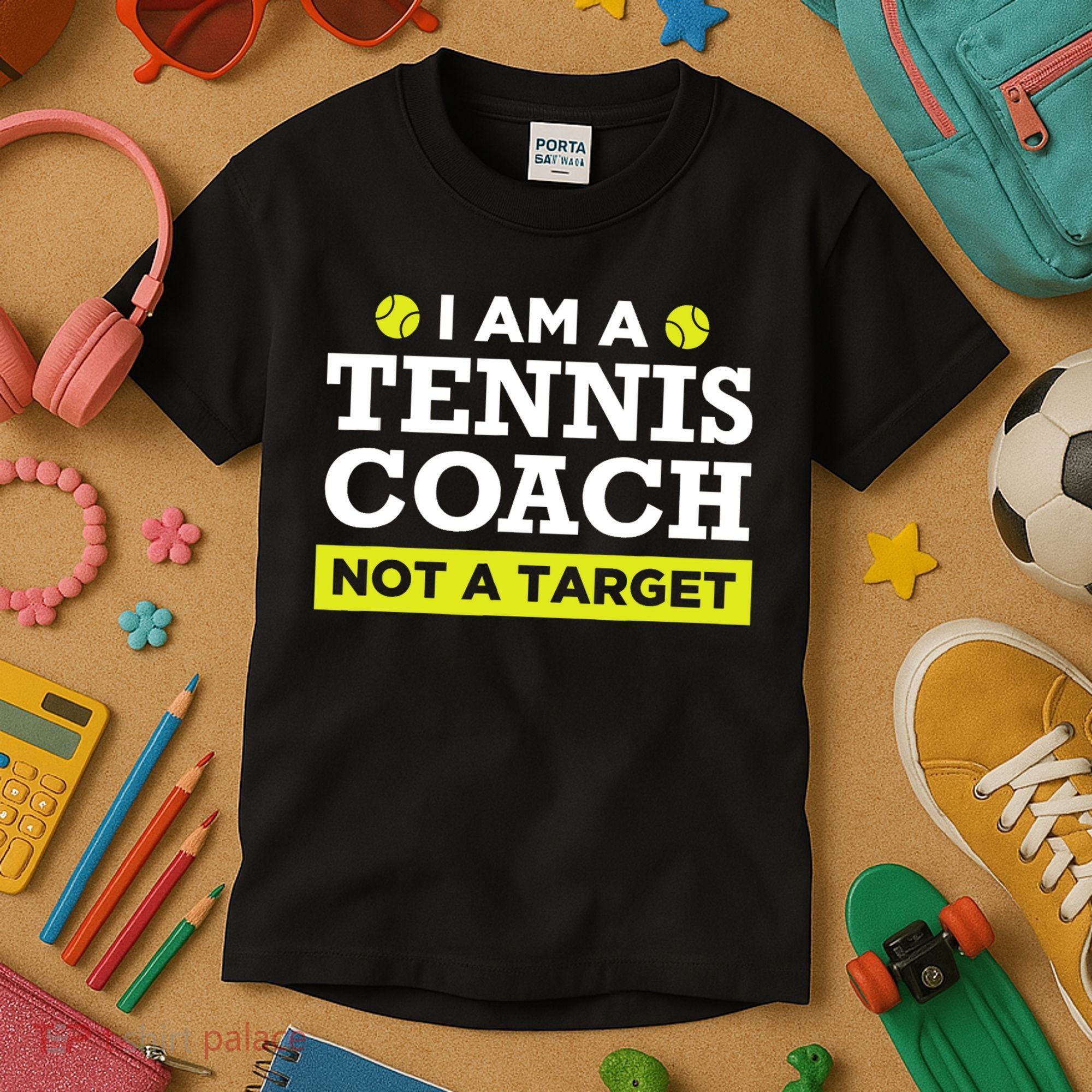 Funny Tennis Coach Gift Not A Target TShirt Kids T-Shirt