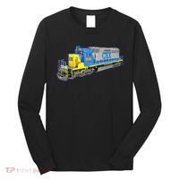 Freight Train CSX Engine Long Sleeve Shirt thumb 0