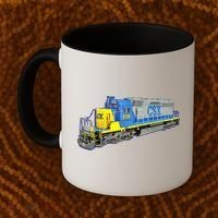 Freight Train CSX Engine Coffee Mug thumb 2