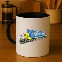 Freight Train CSX Engine Coffee Mug thumb 4