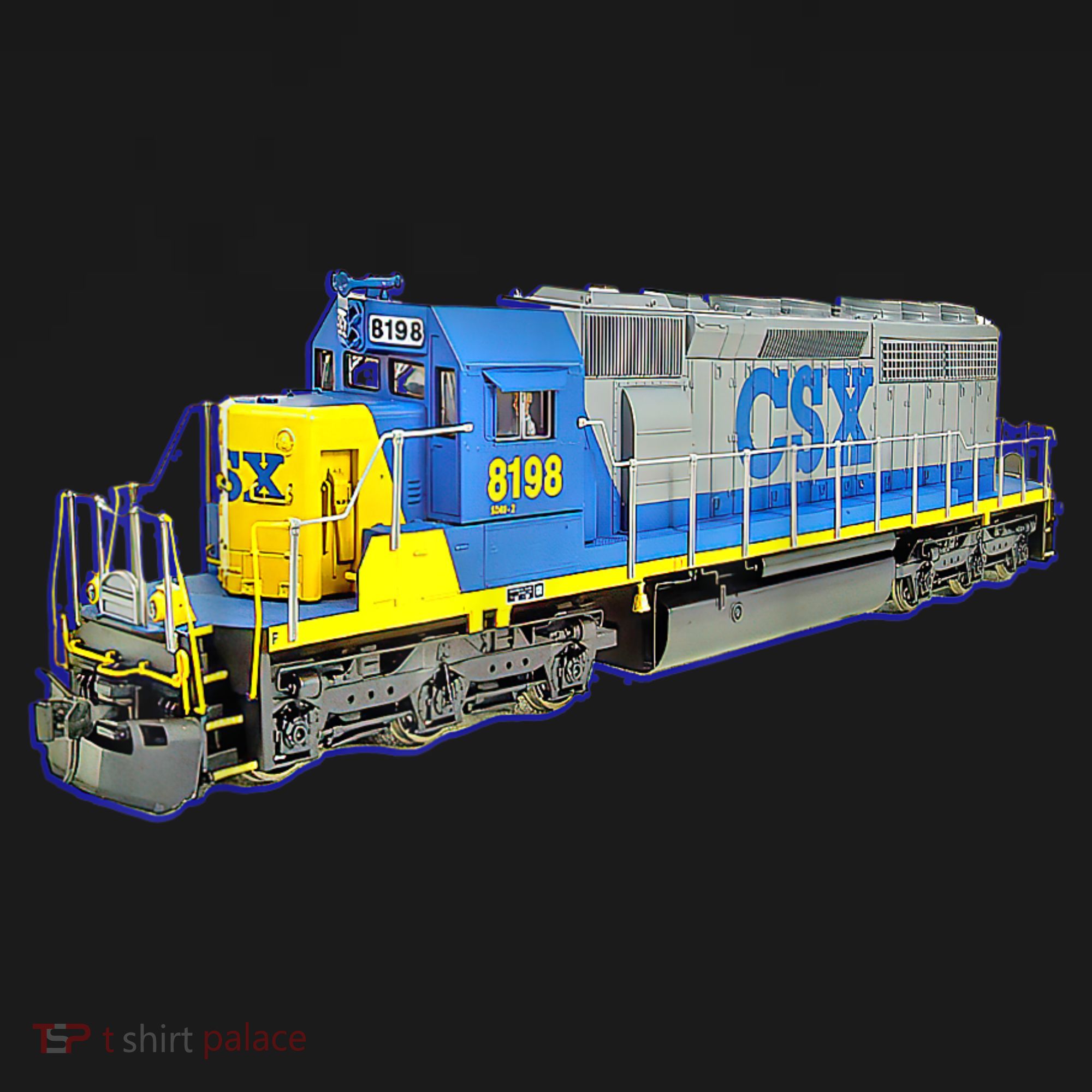 Freight Train CSX Engine Coaster