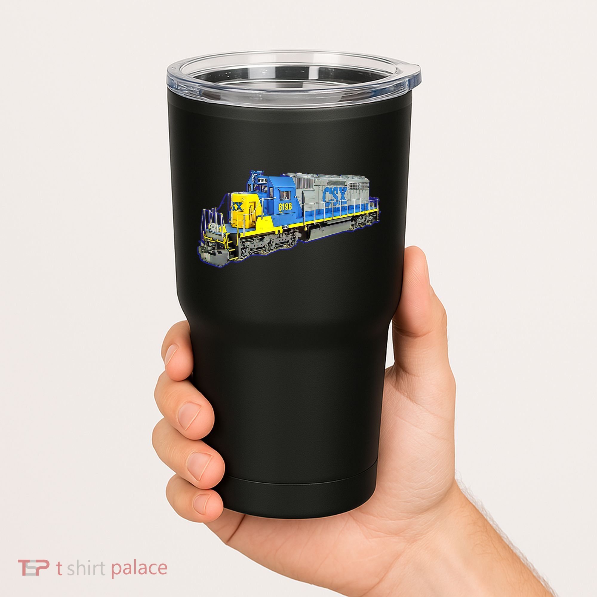Freight Train CSX Engine Tumbler