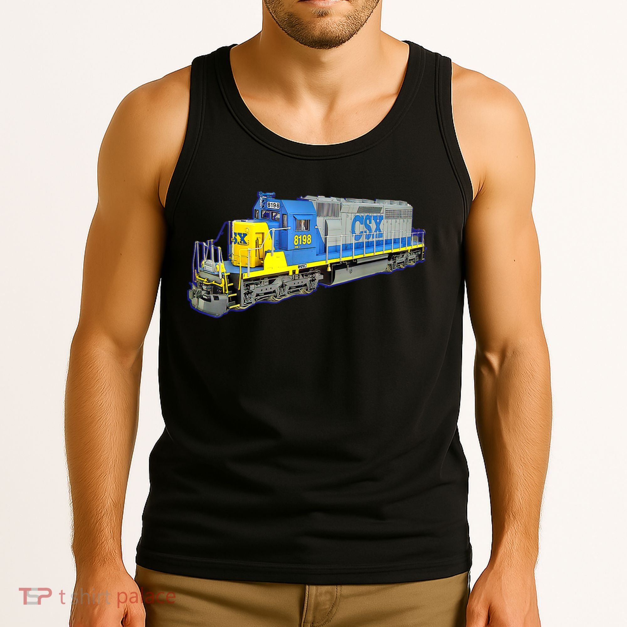 Freight Train CSX Engine Tank Top