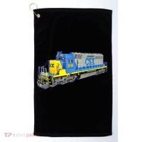 Freight Train CSX Engine Golf Towel thumb 0