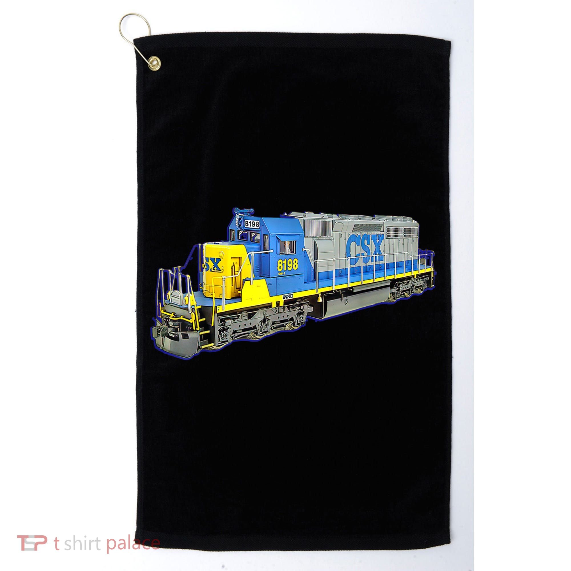 Freight Train CSX Engine Golf Towel