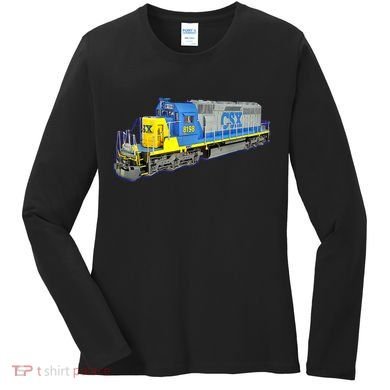 Freight Train CSX Engine Women's Long Sleeve Shirt