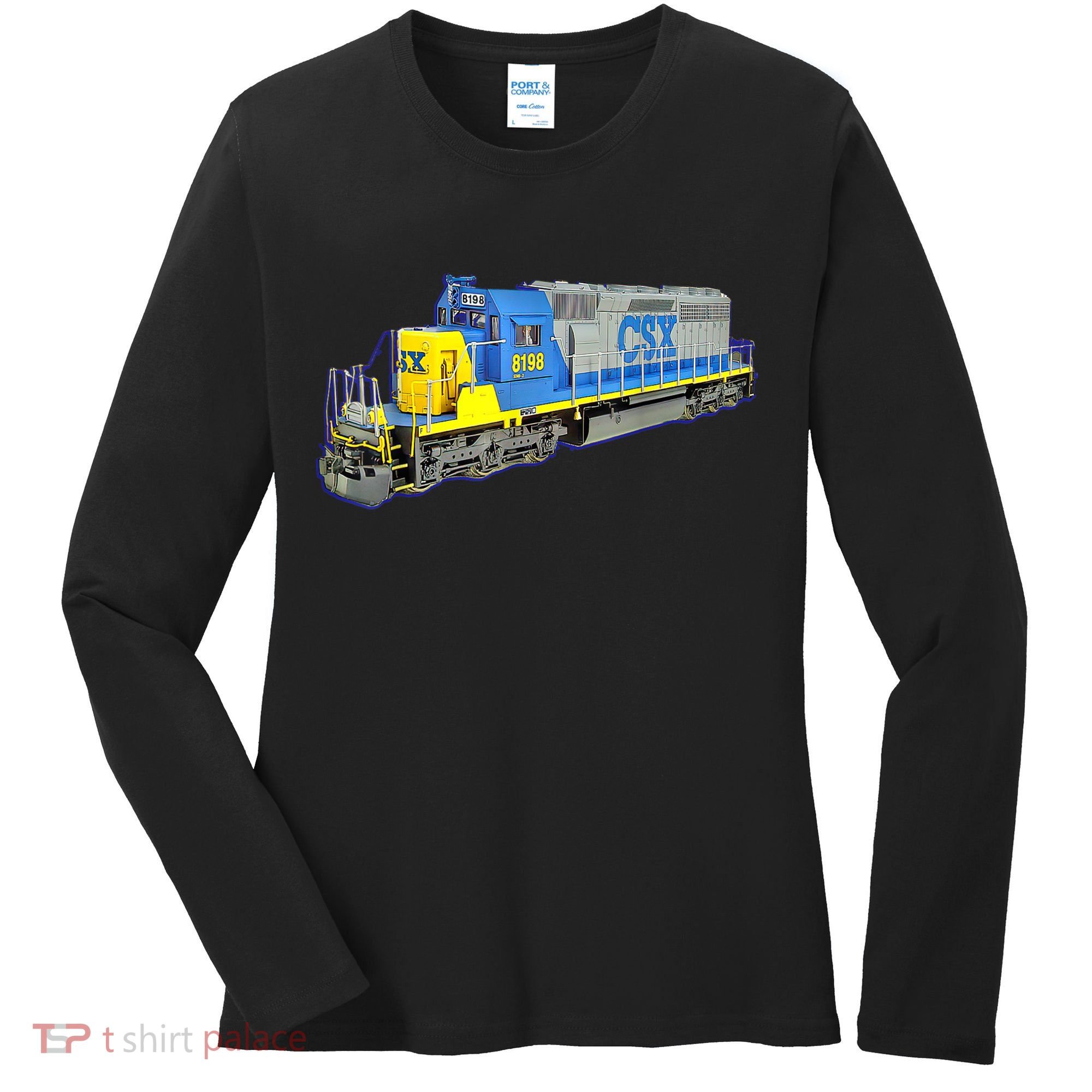 Freight Train CSX Engine Women's Long Sleeve Shirt