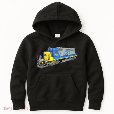 Freight Train CSX Engine Kids Hoodie
