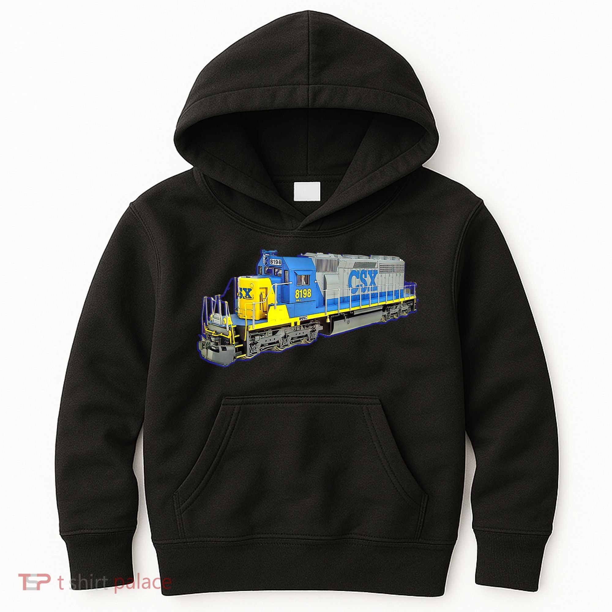 Freight Train CSX Engine Kids Hoodie