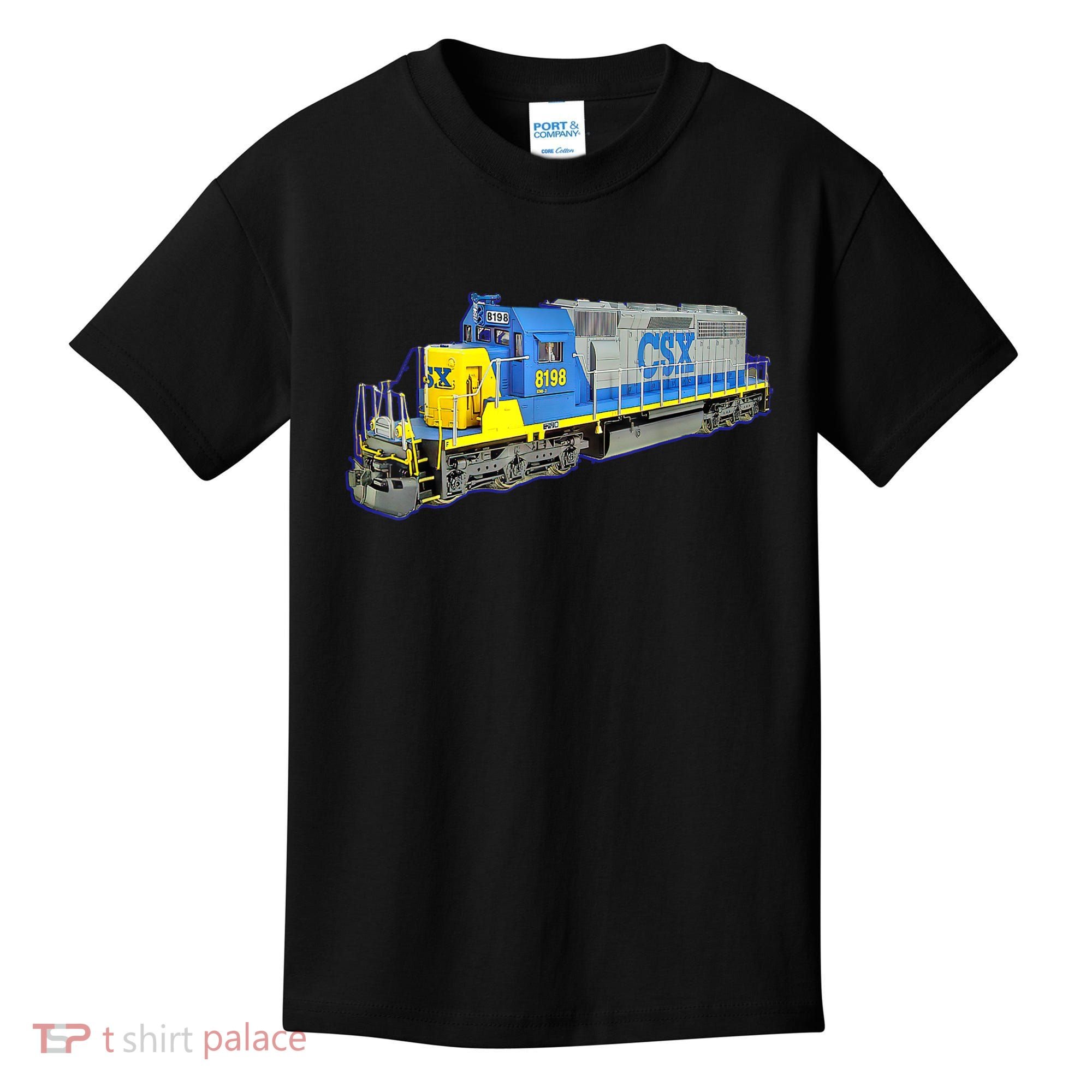 Freight Train CSX Engine Kids T-Shirt