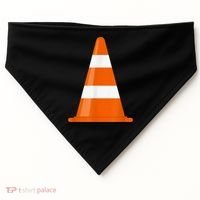 Funny Traffic Cone Costume Easy Simple Halloween Costumes USA-Made Doggie Bandana thumb 0