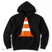 Funny Traffic Cone Costume Easy Simple Halloween Costumes Hoodie thumb 0