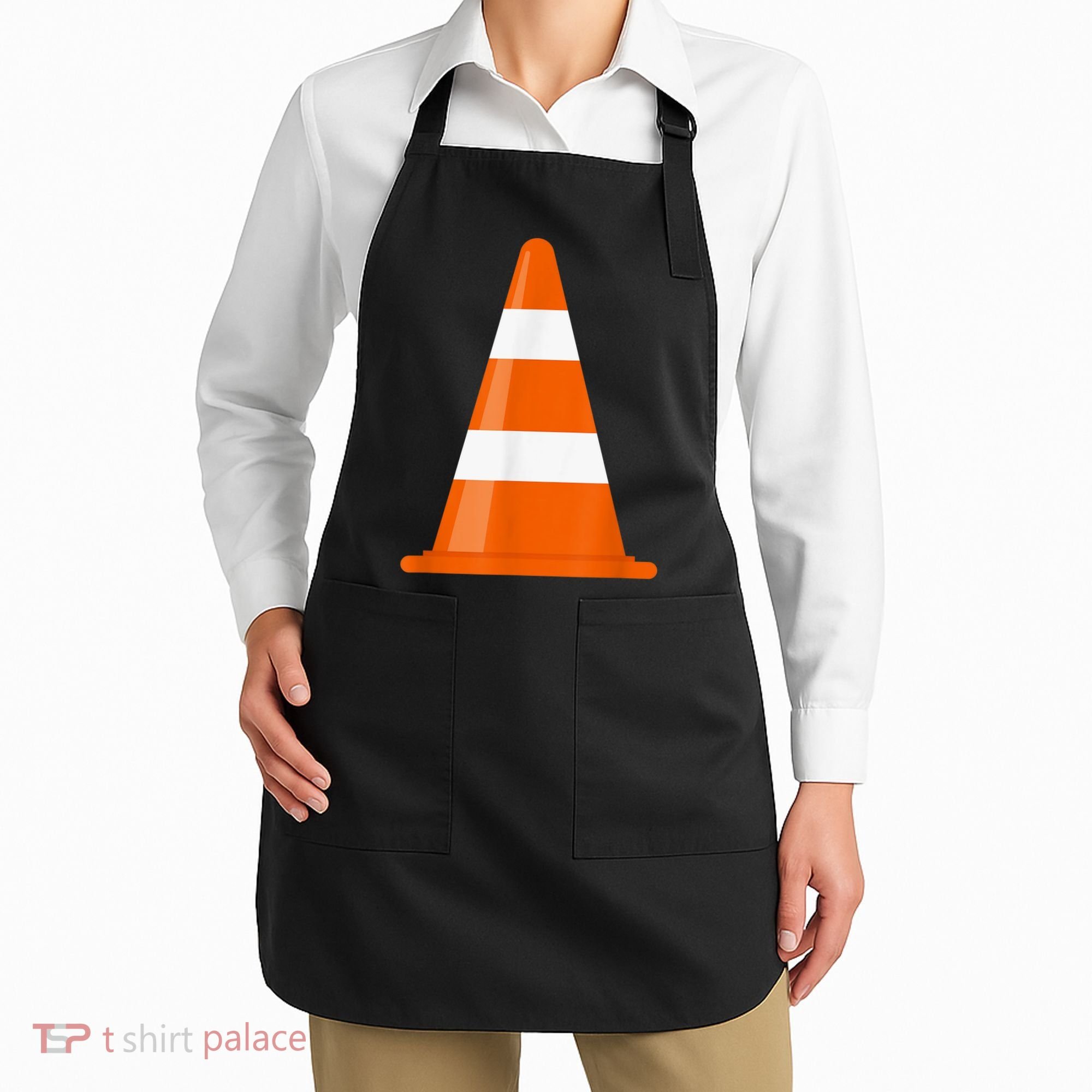 Funny Traffic Cone Costume Easy Simple Halloween Costumes Apron
