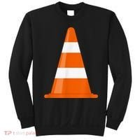 Funny Traffic Cone Costume Easy Simple Halloween Costumes Sweatshirt thumb 0