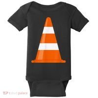 Funny Traffic Cone Costume Easy Simple Halloween Costumes Baby Bodysuit thumb 0