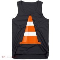 Funny Traffic Cone Costume Easy Simple Halloween Costumes Tank Top thumb 0