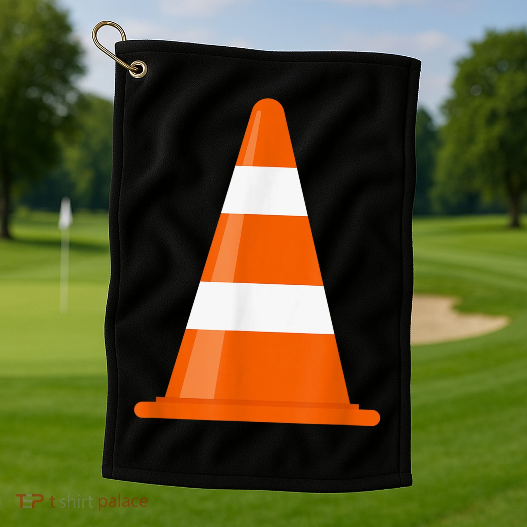 Funny Traffic Cone Costume Easy Simple Halloween Costumes Golf Towel