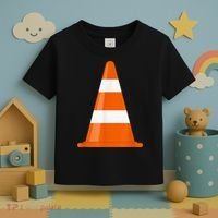 Funny Traffic Cone Costume Easy Simple Halloween Costumes Toddler T-Shirt thumb 3