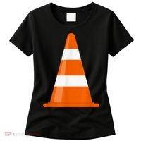 Funny Traffic Cone Costume Easy Simple Halloween Costumes Women's T-Shirt thumb 0