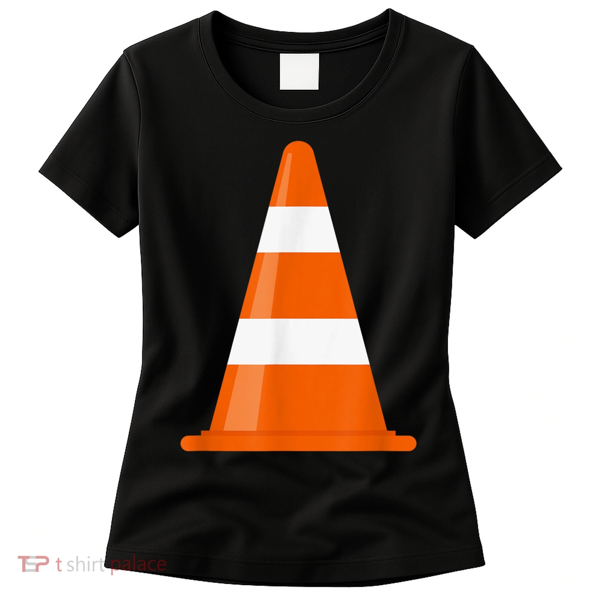 Funny Traffic Cone Costume Easy Simple Halloween Costumes Women's T-Shirt