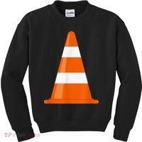 Funny Traffic Cone Costume Easy Simple Halloween Costumes Kids Sweatshirt thumb 0