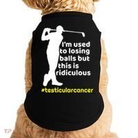 Funny Testicular Cancer Survivor Golf Player Orchidectomy Gift Doggie Tank thumb 0