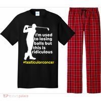 Funny Testicular Cancer Survivor Golf Player Orchidectomy Gift Pajama Set thumb 0