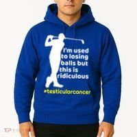Funny Testicular Cancer Survivor Golf Player Orchidectomy Gift Hoodie thumb 2