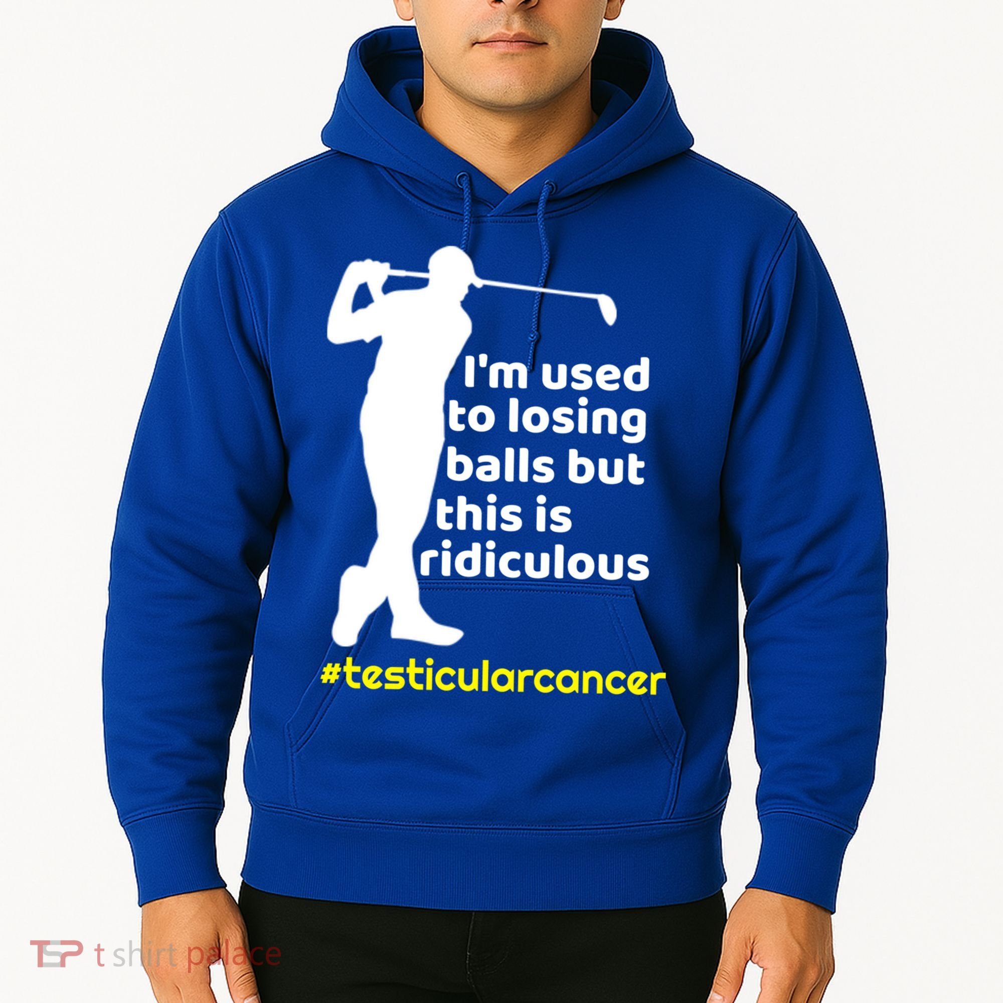 Funny Testicular Cancer Survivor Golf Player Orchidectomy Gift Hoodie