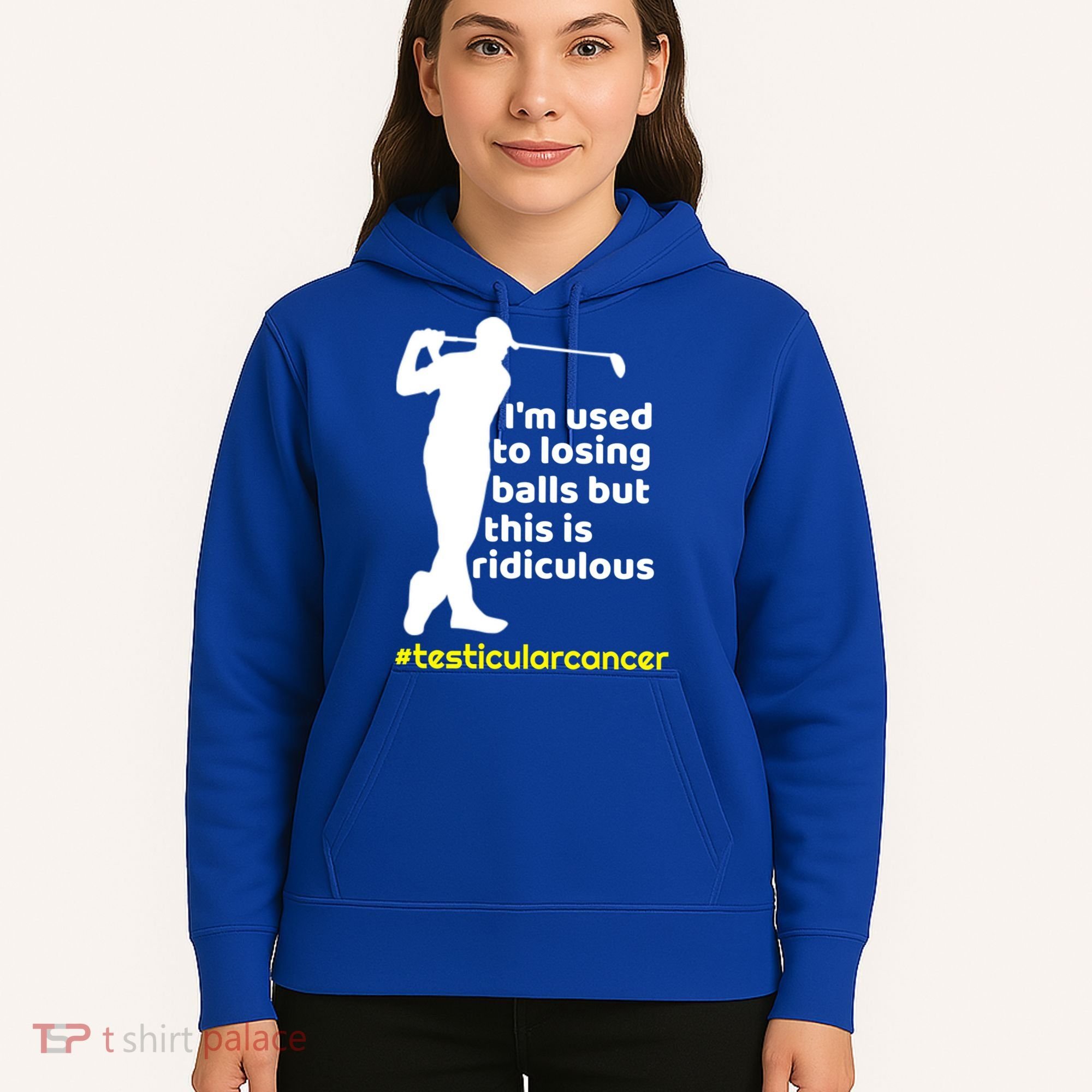Funny Testicular Cancer Survivor Golf Player Orchidectomy Gift Hoodie