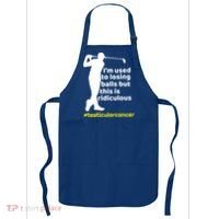 Funny Testicular Cancer Survivor Golf Player Orchidectomy Gift Apron thumb 0