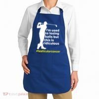 Funny Testicular Cancer Survivor Golf Player Orchidectomy Gift Apron thumb 2
