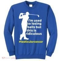 Funny Testicular Cancer Survivor Golf Player Orchidectomy Gift Sweatshirt thumb 0