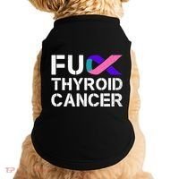 Fuck Thyroid Cancer Awareness Month Ribbon Survivor Fighter Doggie Tank thumb 0