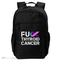 Fuck Thyroid Cancer Awareness Month Ribbon Survivor Fighter Backpack thumb 0