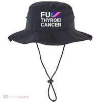 Fuck Thyroid Cancer Awareness Month Ribbon Survivor Fighter Bucket Hat thumb 0
