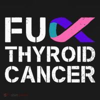 Fuck Thyroid Cancer Awareness Month Ribbon Survivor Fighter Bucket Hat thumb 4