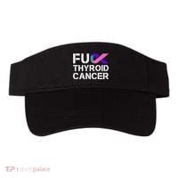 Fuck Thyroid Cancer Awareness Month Ribbon Survivor Fighter Visor thumb 0
