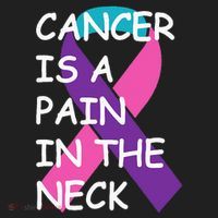 Funny Thyroid Cancer Survivor Cancer Is A Pain In The Neck Women's Sweatshirt thumb 2