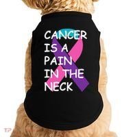 Funny Thyroid Cancer Survivor Cancer Is A Pain In The Neck Doggie Tank thumb 0